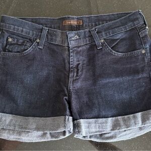 James Jeans Dark Denim Jean Shorts Stylish and Versatile